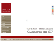 Tablet Screenshot of hotel-rosenburg.de